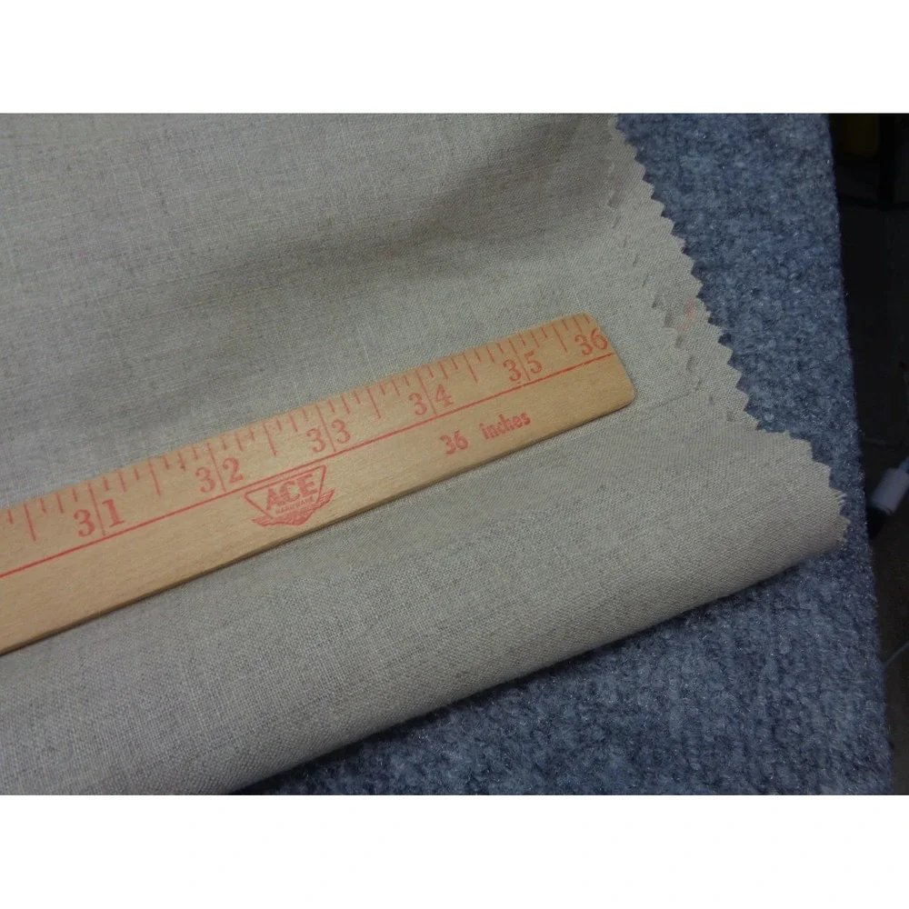 Vtg ORVIS Trouser Pants Mens 34 Beige 100% Linen Summer Classic Unhemmed NWT